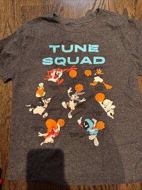 Tune Squad Graphic Kids Tee - Charcoal Gray